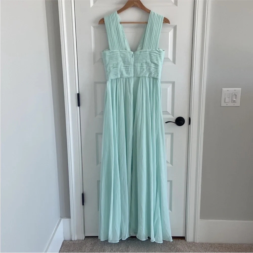 NWT Bariano $430 Sleeveless Maxi Dress in Mint Size M - Picture 4 of 7